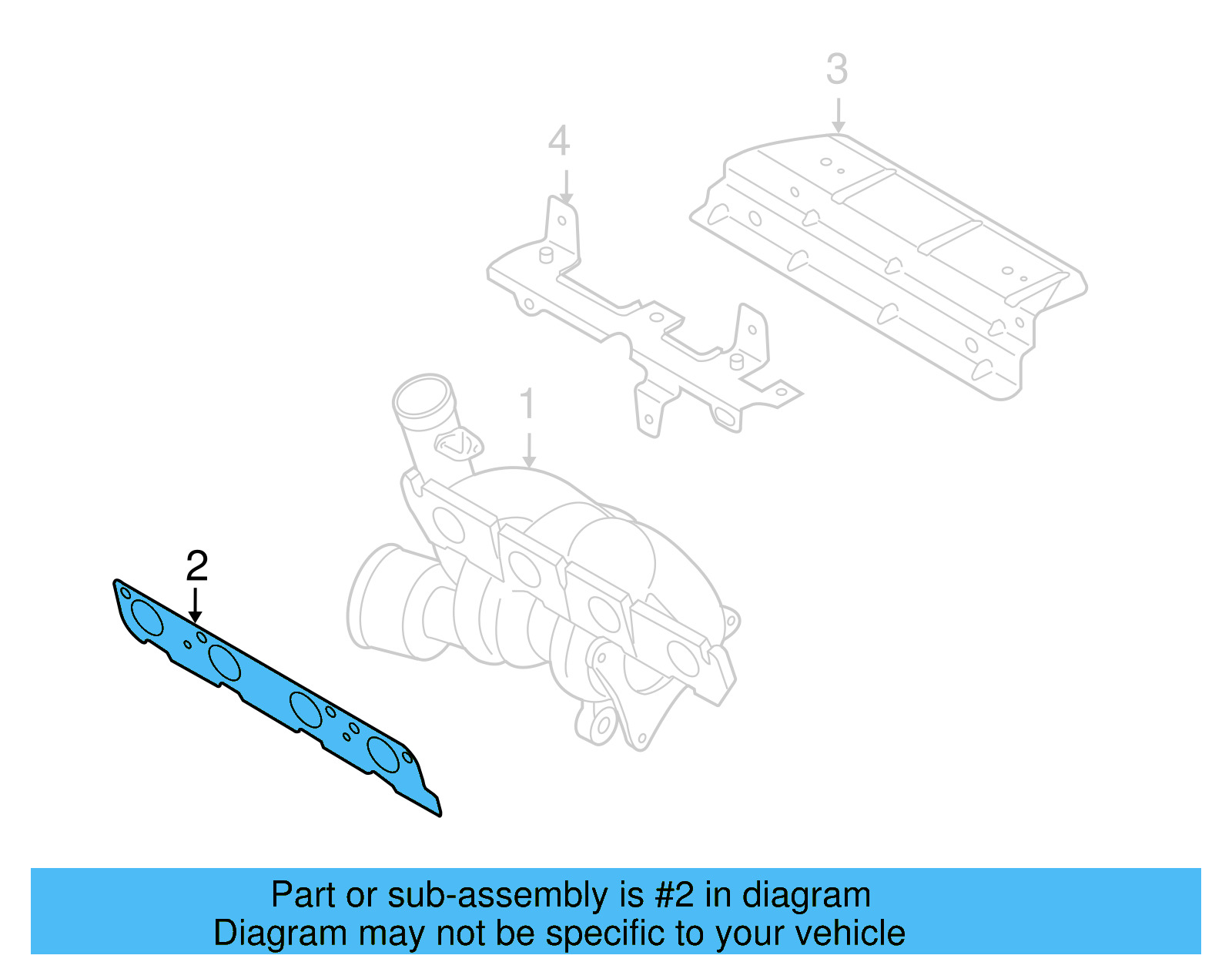 Exhaust Manifold Gasket 06F-253-039-F - View 23