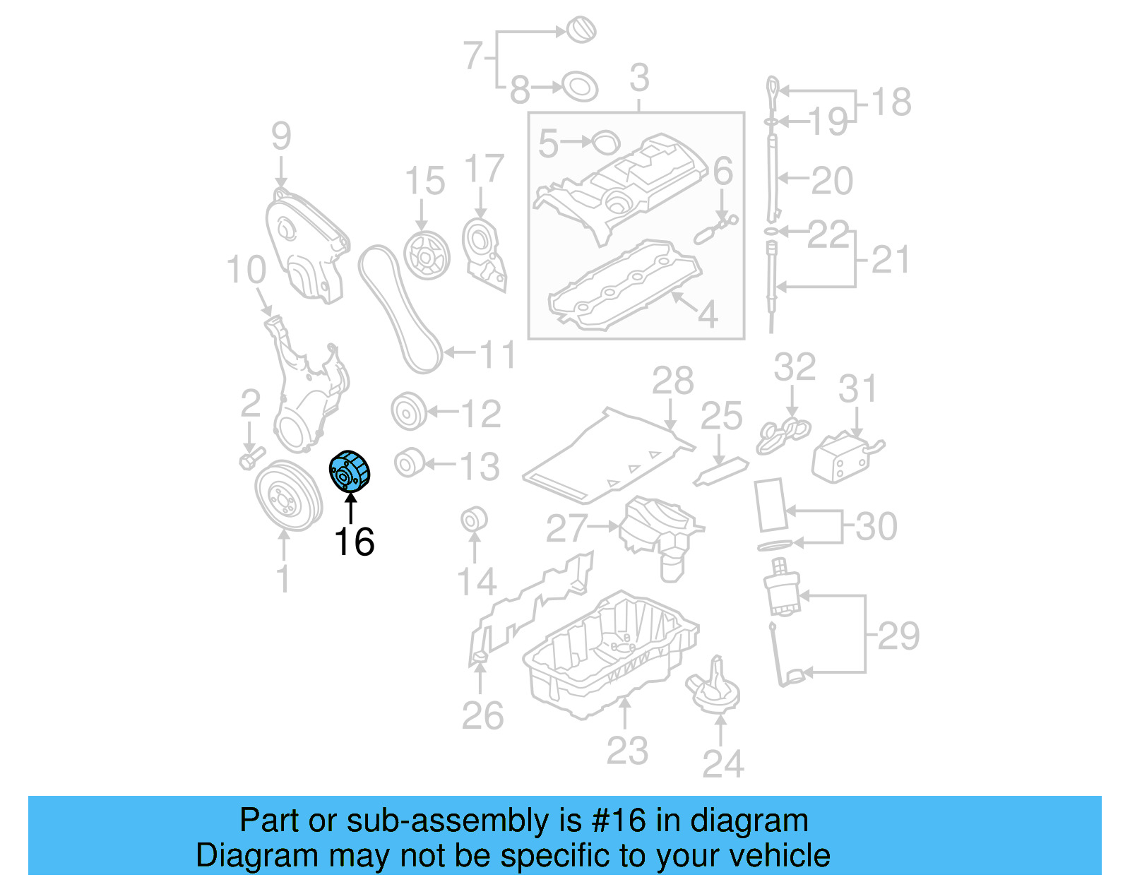 Crankshaft Gear 06D-105-263 - View 7