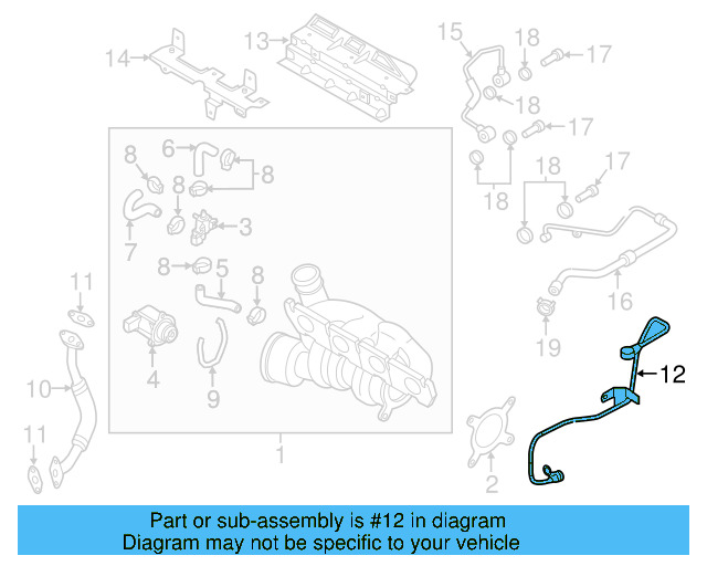 Oil Return Line 06H-145-735-G - View 20