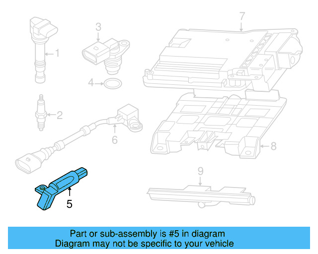 Engine Crankshaft Position Sensor 06H-906-433 - View 18