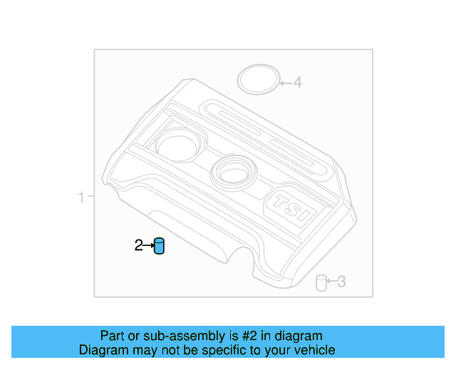 Engine Cover Connector 06J-103-226-A