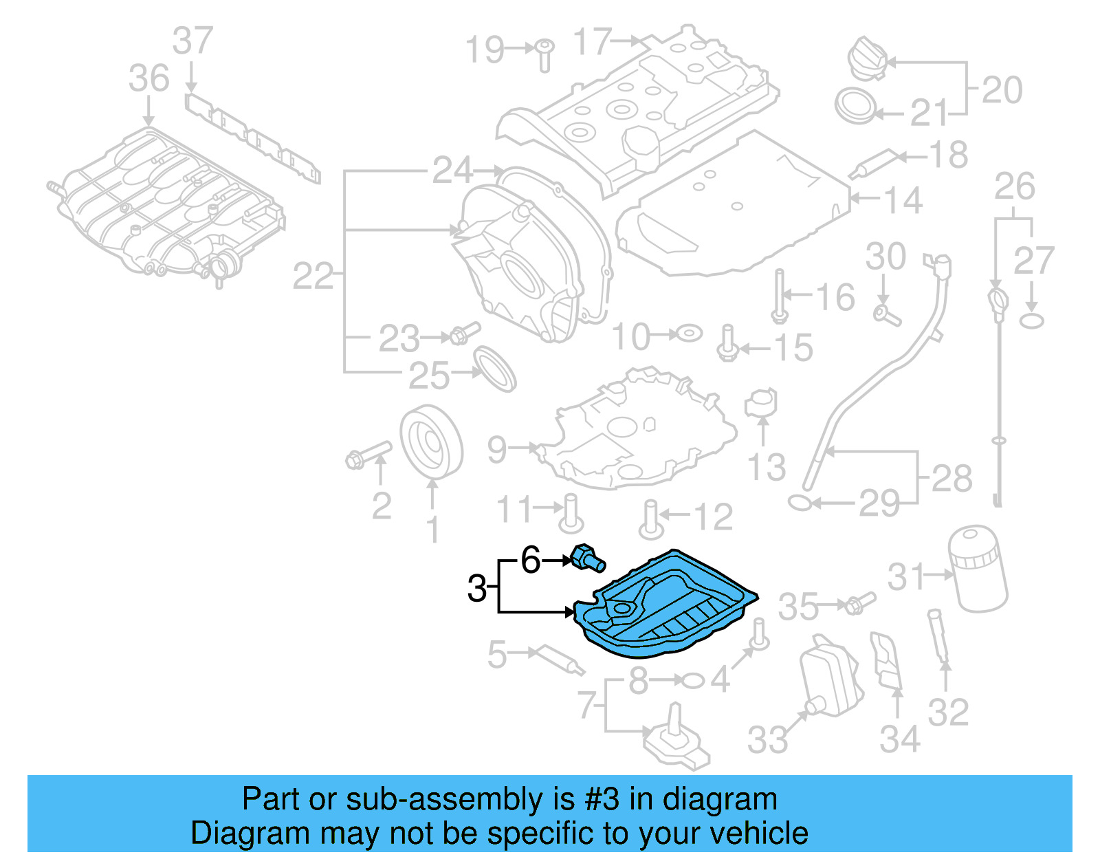 Engine Oil Pan 06J-103-600-AF - View 13