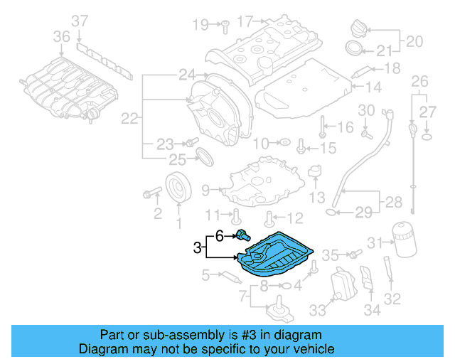 Engine Oil Pan 06J-103-600-AF - View 14