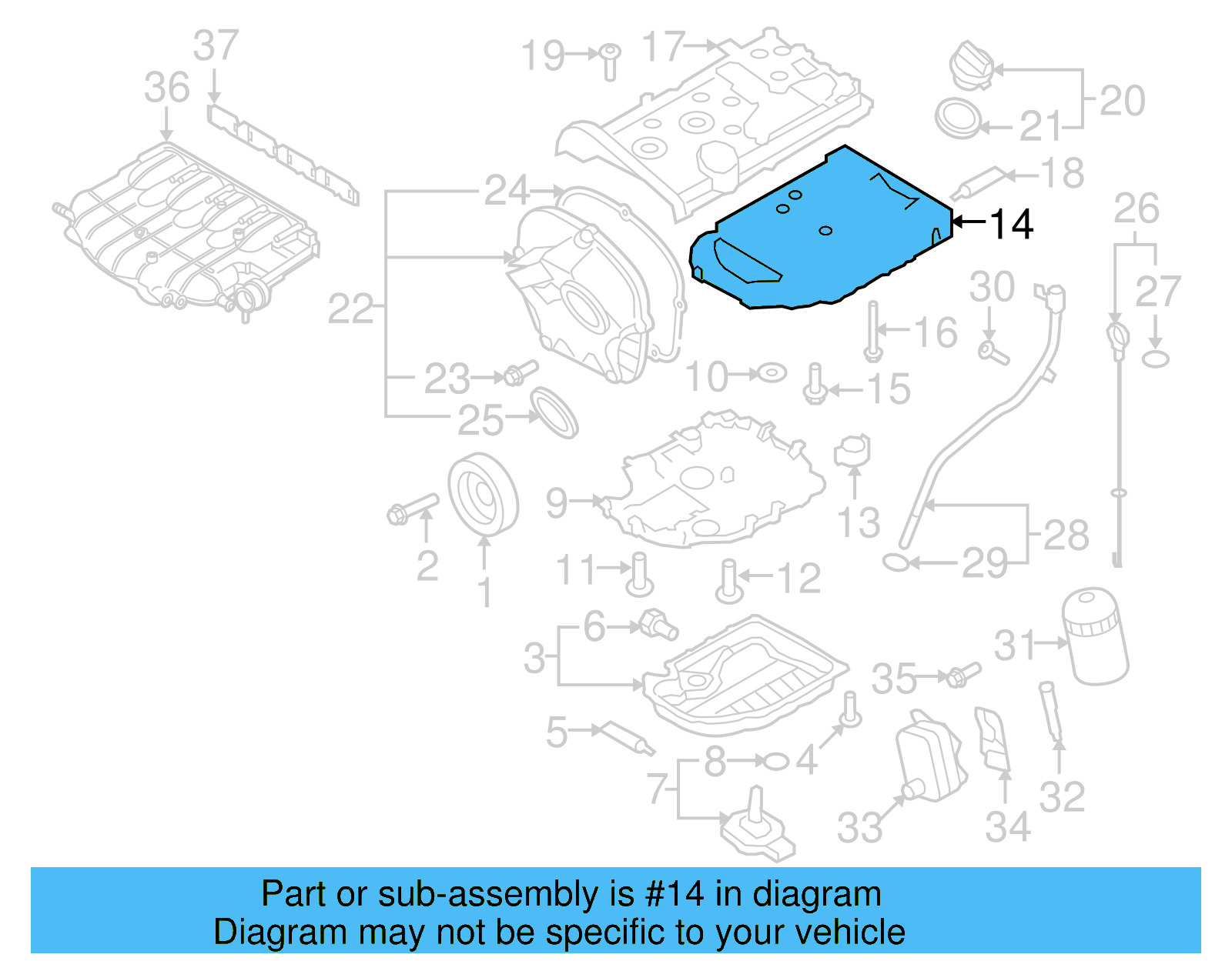 Oil Pan 06J-103-603-BD - View 8