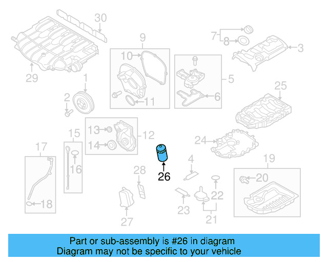Oil Filter 06J-115-403-Q - View 2