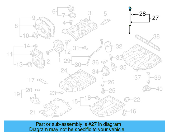 Engine Oil Dipstick 06J-115-611-L - View 18