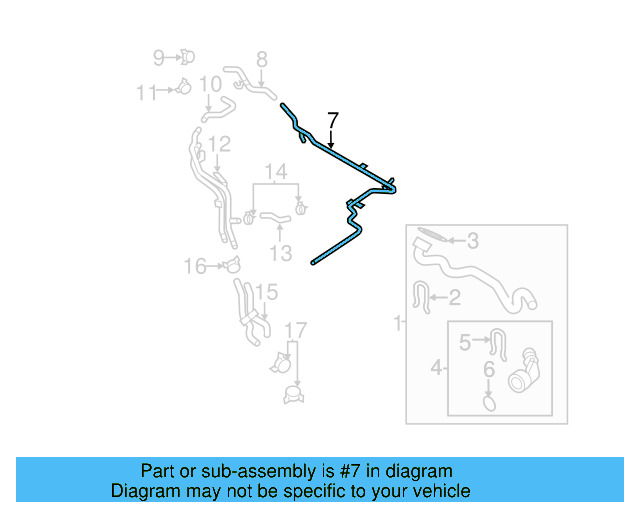 Engine Coolant Pipe 06J-121-075-D