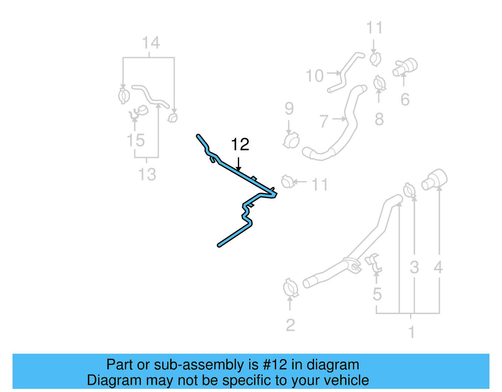 Water Pipe 06J-121-075-D - View 13