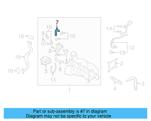 Upper Hose 06J-145-718-F - View 17