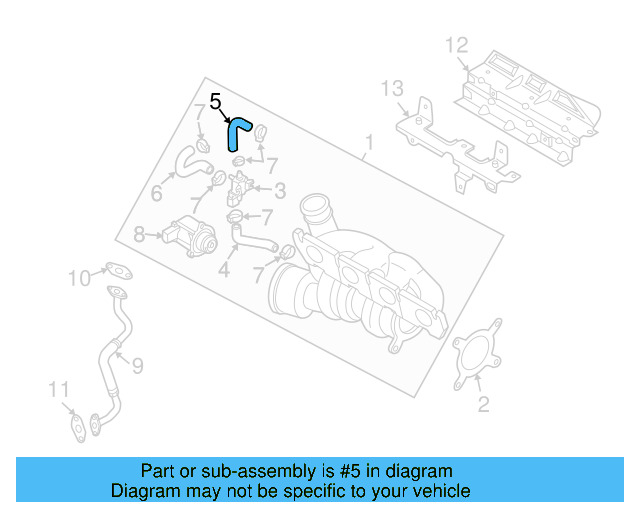 Upper Hose 06J-145-718-F - View 18