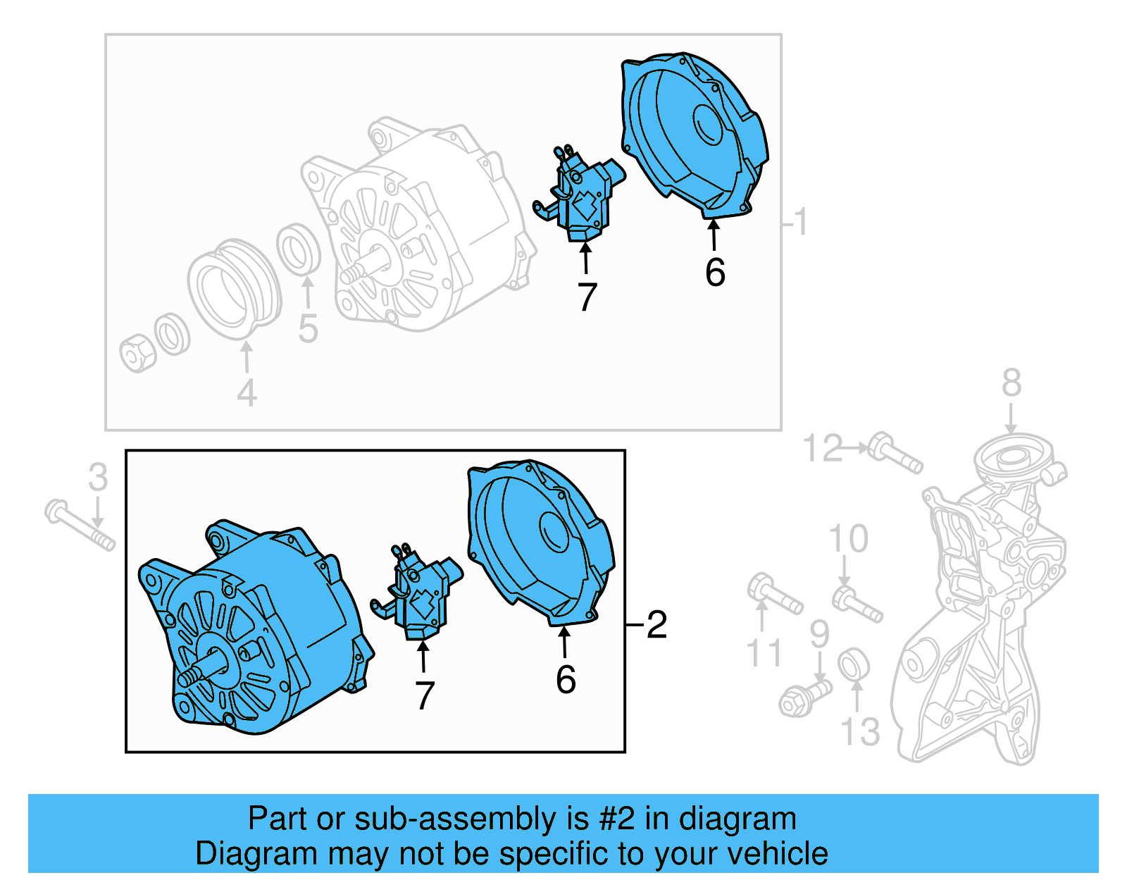 Alternator 06B-903-019-EX - View 12