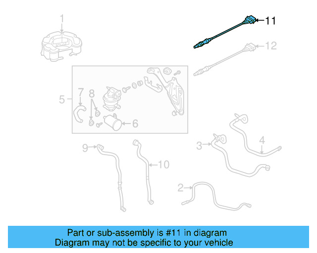 Oxygen Sensor 06J-906-262-AA - View 3