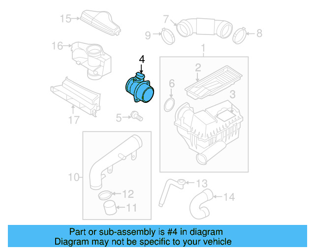 Mass Air Flow Sensor 06J-906-461-B - View 13