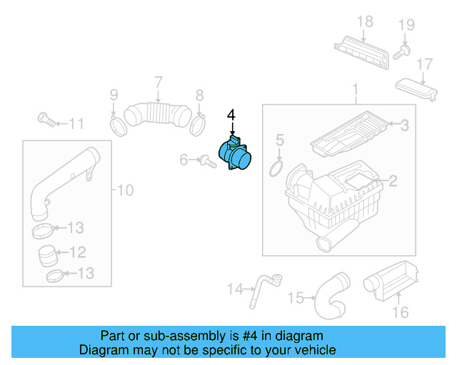 Mass Air Flow Sensor 06J-906-461-B - View 35