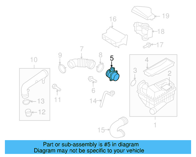 Mass Air Flow Sensor 06J-906-461-B - View 41