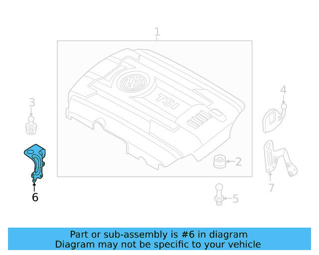 Bracket 06K-103-390-F - View 7