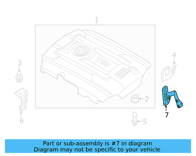 Bracket 06K-103-392-F - View 3