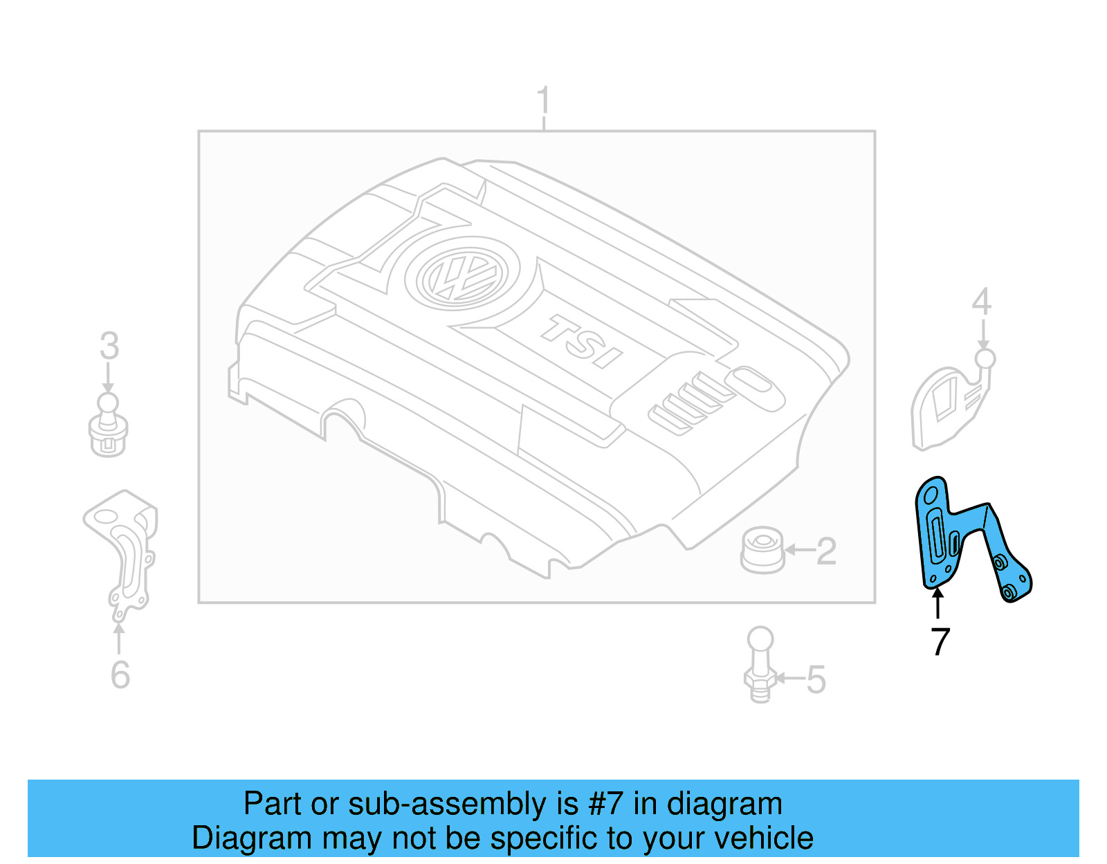 Bracket 06K-103-392-F - View 4