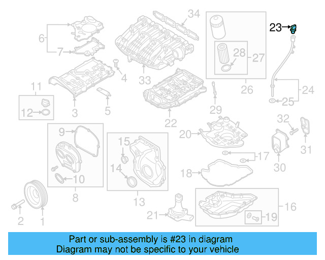 Engine Oil Dipstick 06K-115-611-D - View 21