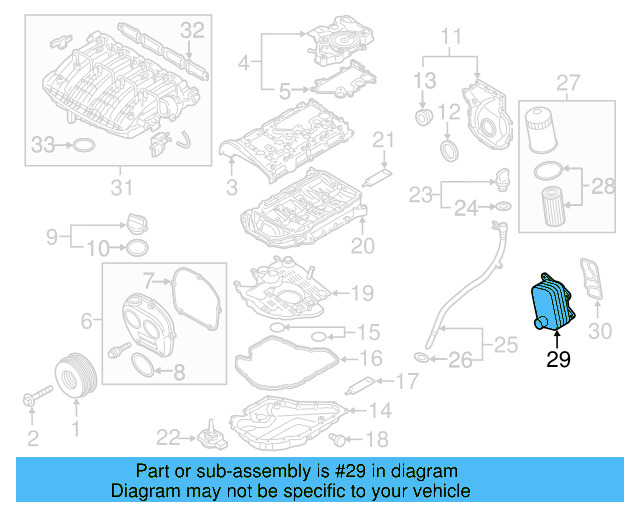 Oil Cooler 06K-117-021-K - View 30