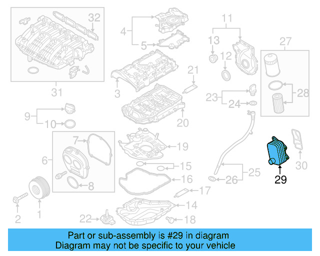 Oil Cooler 06K-117-021-K - View 21