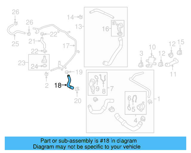 Hose 06K-121-049-A - View 4