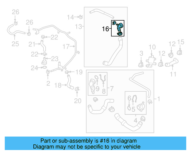 Center Hose Coupling 5Q0-122-291-BB - View 31
