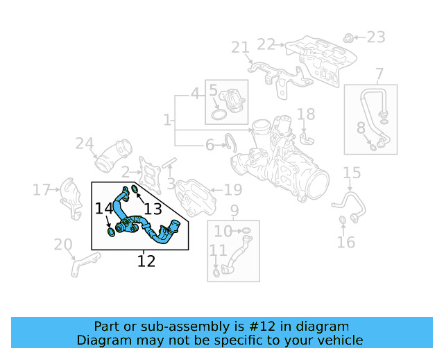 Water Inlet Pipe 06K-121-406-H