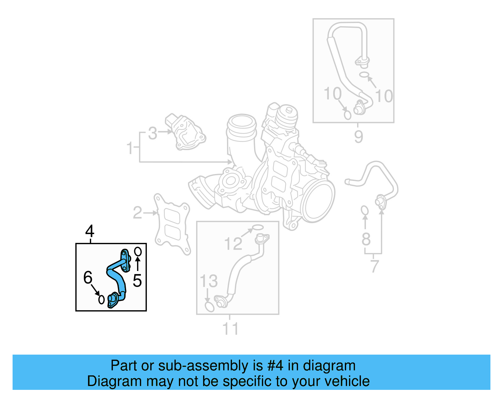 Water Inlet Pipe 06K-121-497-AC - View 11