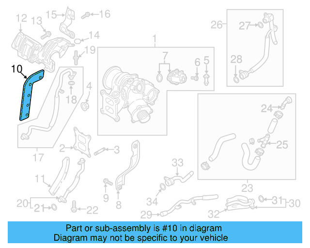 Heat Deflector 06K-133-833-CH - View 14