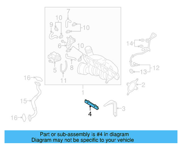 Turbocharger Mount Heat Shield Bracket 06K-145-536-B - View 10