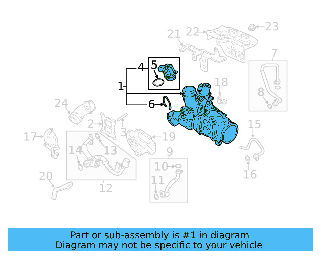 Turbocharger 06K-145-721-S - View 6