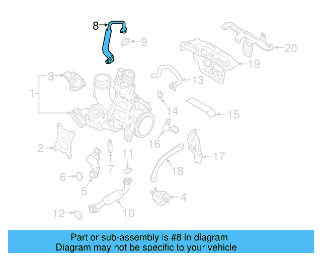Oil Return Line 06K-145-735-L - View 13