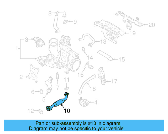 Oil Return Line 06K-145-735-L - View 14