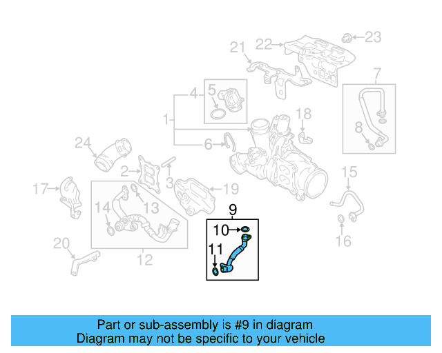Oil Return Line 06K-145-735-L - View 15