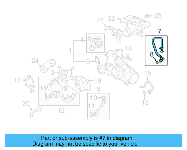 Oil Return Line 06K-145-735-L