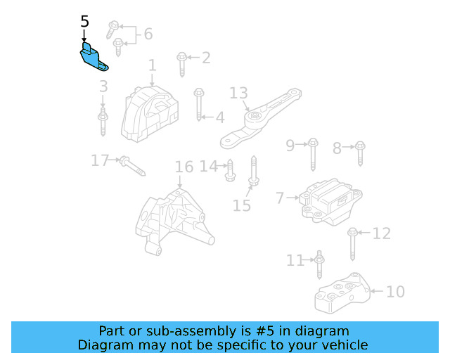 Support Bracket 06K-199-207-A - View 14