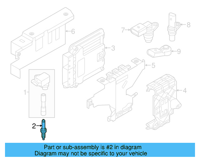 Spark Plug 06K-905-601-D - View 9