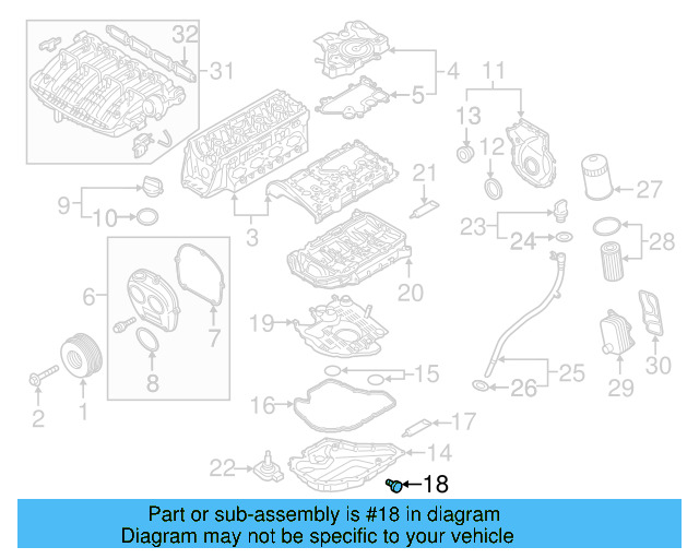 Drain Plug 06L-103-801 - View 39
