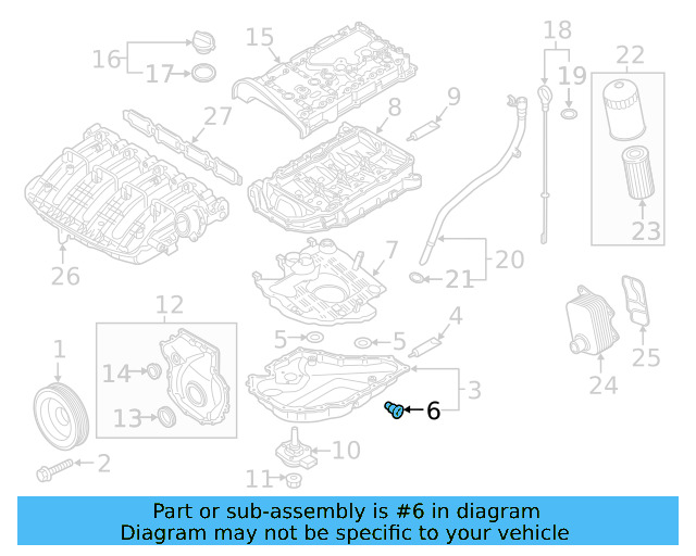 Drain Plug 06L-103-801 - View 35
