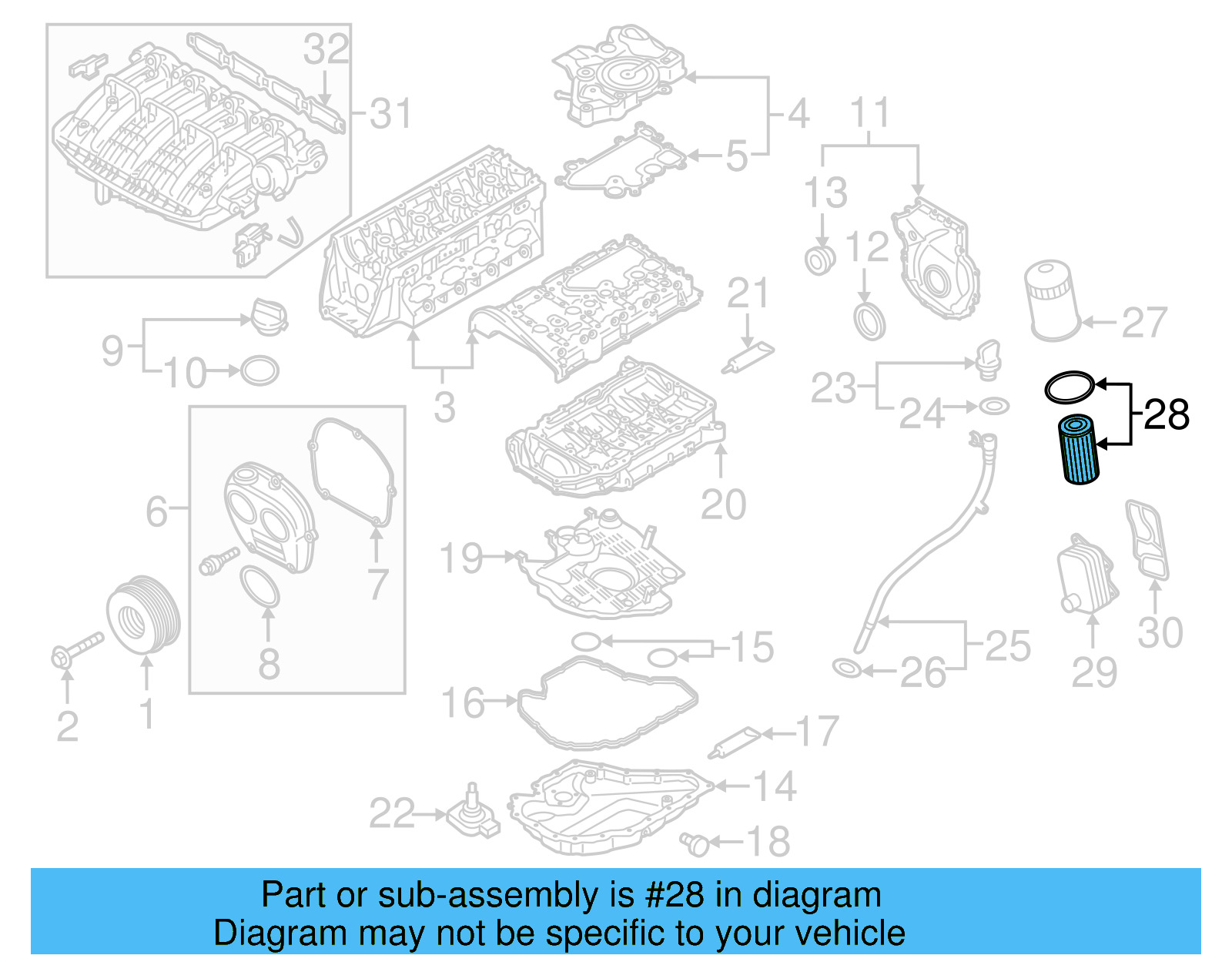 Oil Filter 06L-115-562-B - View 8