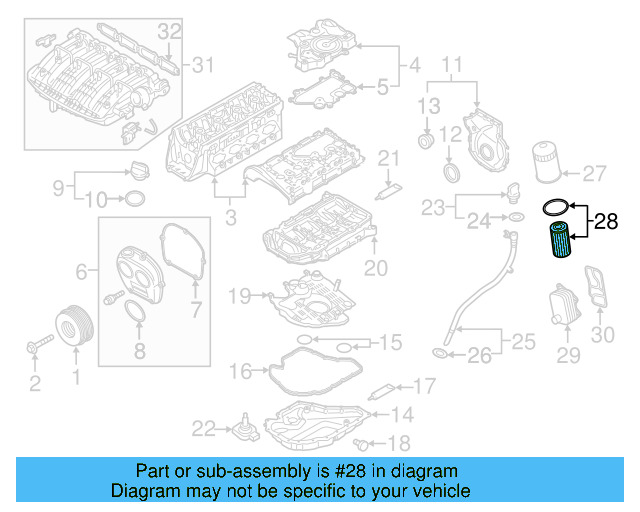 Oil Filter 06L-115-562-B - View 18