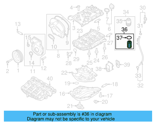 Oil Filter 06L-115-562-B - View 6