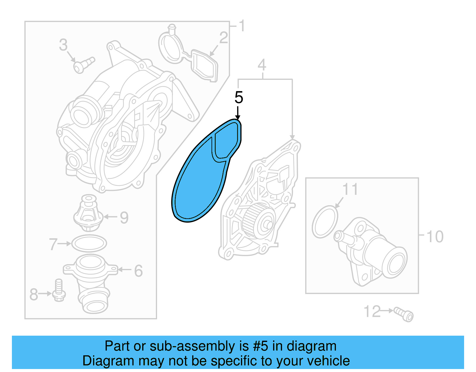 Gasket 06L-121-119-B - View 12