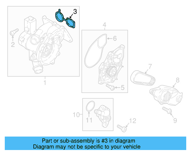 Thermostat Unit Gasket 06L-121-139-A - View 7