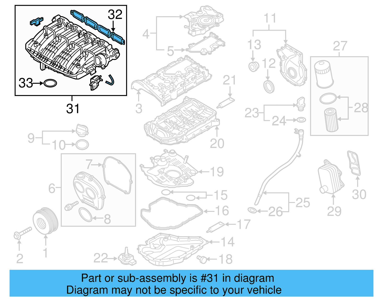 Intake Manifold 06L-133-201-FB