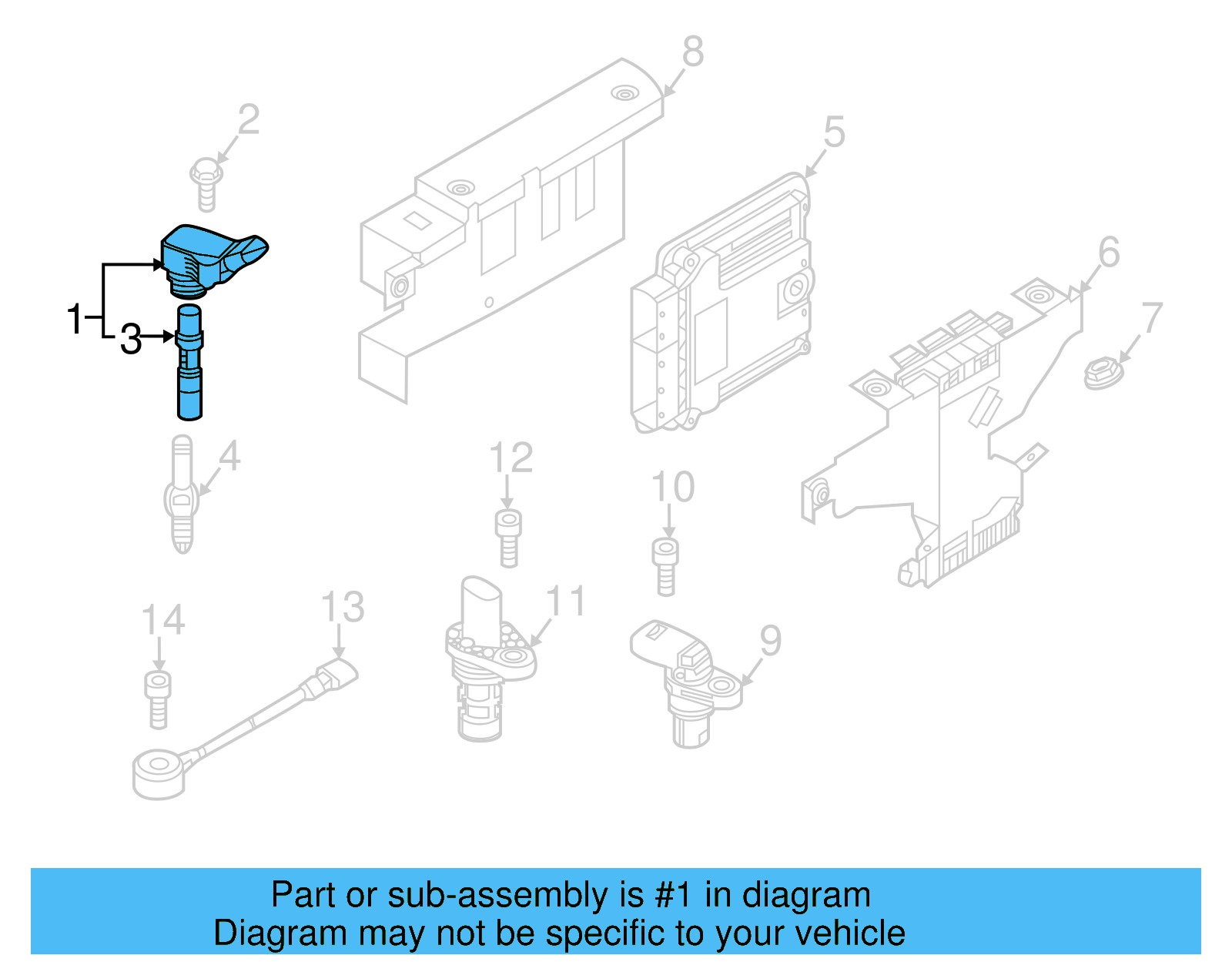 Ignition Coil 06L-905-110-K - View 22