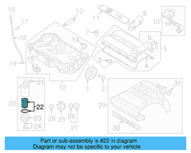 Oil Filter 071-115-562-A - View 8