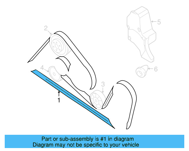 Serpentine Belt 077-903-137-AE