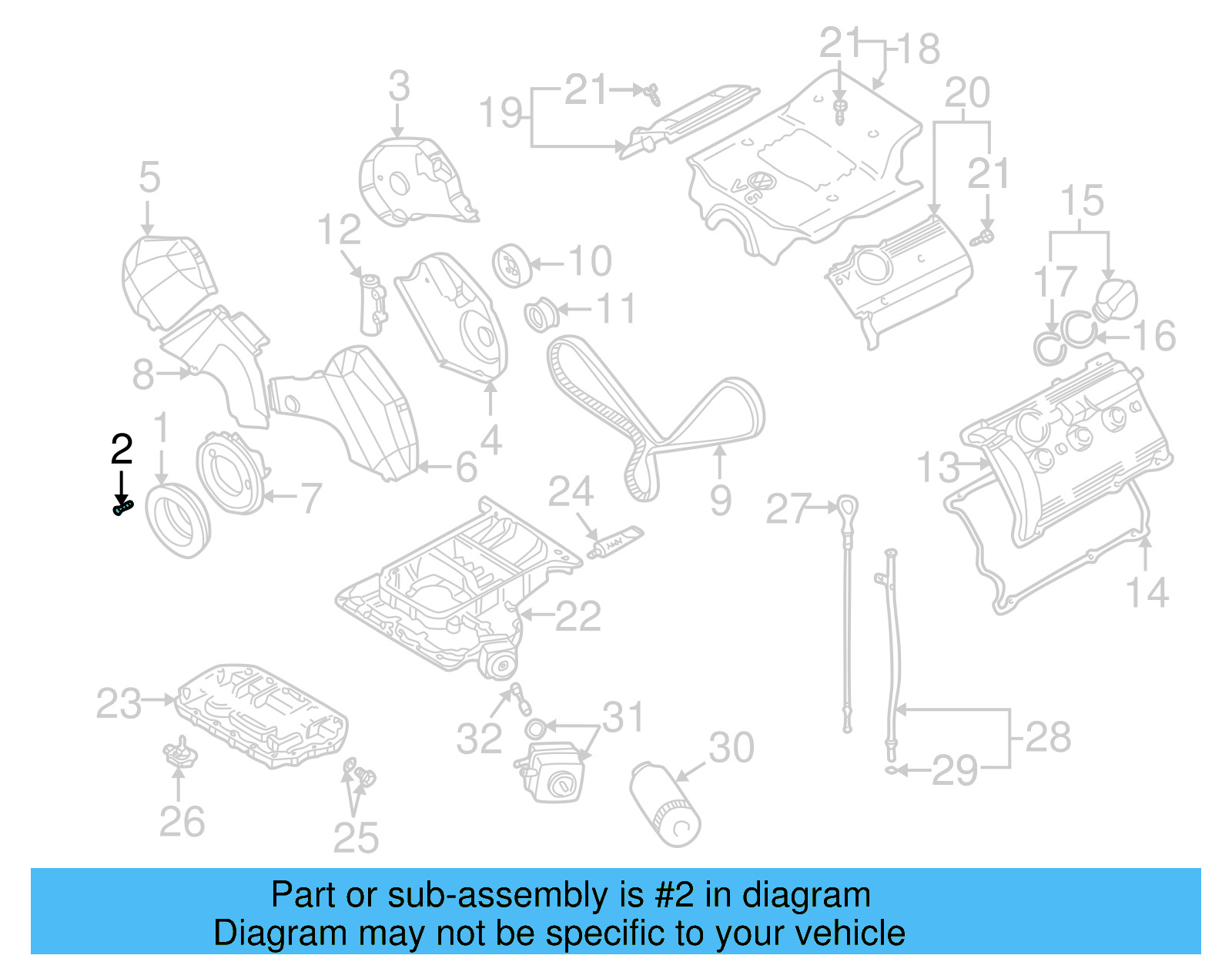Vibration Damper Bolt 078-105-229-D - View 4